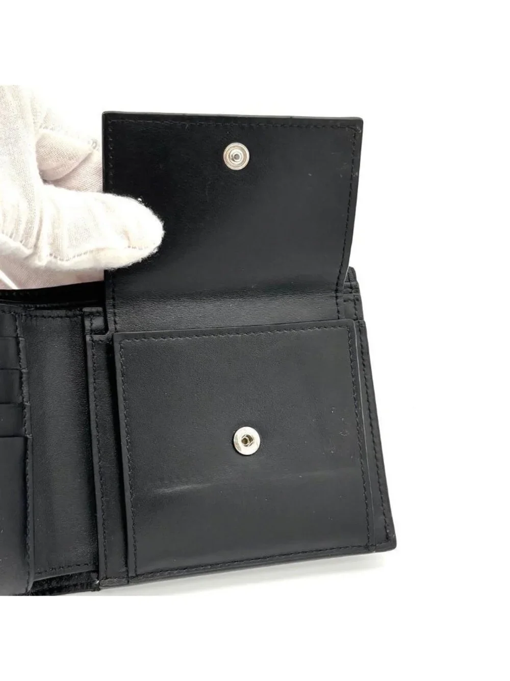 Celine Bifold Wallet Leather Black